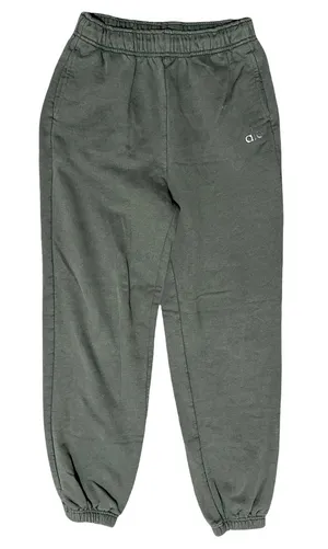 ALO Yoga Women’s Size S Army Olive Green Fleece Joggers Sweatpants thumbnail 1