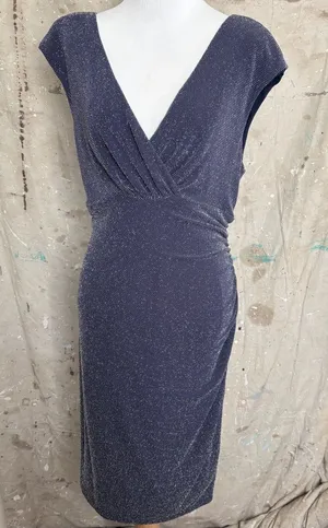 Lauren Ralph Lauren Metallic Ruched Sheath Dress thumbnail 1