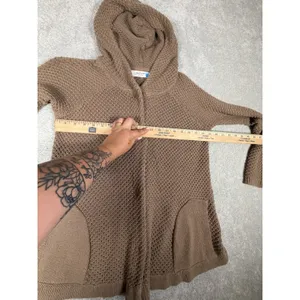 sparrow hooded snap button sweater brown‎ pockets L Brown Size L thumbnail 8