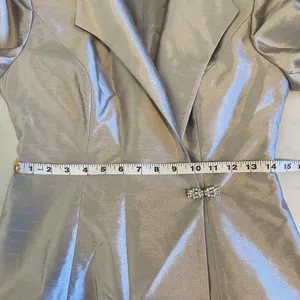 Alex Evenings Formal Suit Womens Size‎ 6 Champagne Shimmer Skirt Jacket Wedding thumbnail 14