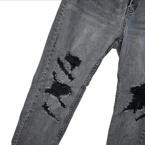 Wilde fable high rise mom jeans black distressed ankle length size 4 casual thumbnail 2