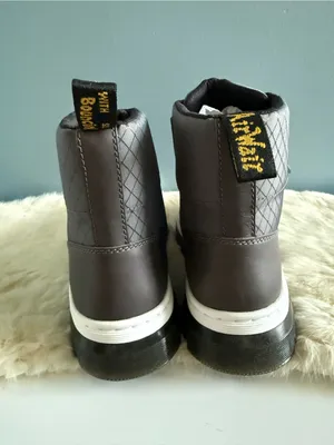 Dr. Martens Women’s Combs Tech Ripstop Gunmetal Gray Combat Boots thumbnail 6