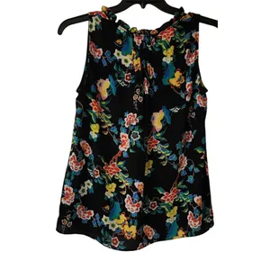 Rose & Olive Sleeveless Floral Blouse Size Medium thumbnail 2
