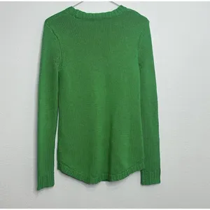 Lauren Ralph Lauren Sweater Women Small Kelly Green Crew Neck Cable Knit thumbnail 5