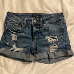Aeropostale Low Rise Midi Denim Shorts thumbnail 1