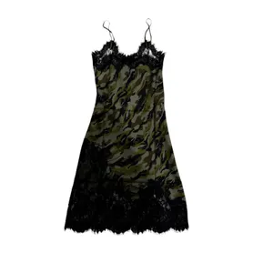 Gold Hawk Silk Coco Slip Dress Camo Lace Trim NWT Size‎ Small thumbnail 4