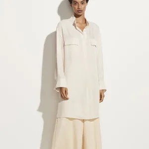 NWT Vince‎ Utility Shirt Dress Sz M thumbnail 6