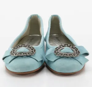 Alberto la Torre blue suede ballet flats size 37 thumbnail 2