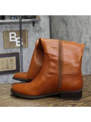 NWT INC International Concepts Wide-Calf Riding Leather Boots Cognac Brown 9M-WC thumbnail 9