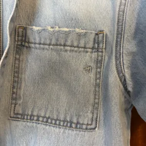Hidden Los Angeles Womens Light Wash Denim Utility Romper HD8109-ML Blue Large thumbnail 10