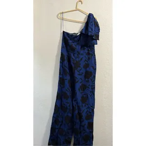 kate spade new york x Target Women's Floral Jumpsuit Navy Black 14 NWT thumbnail 4