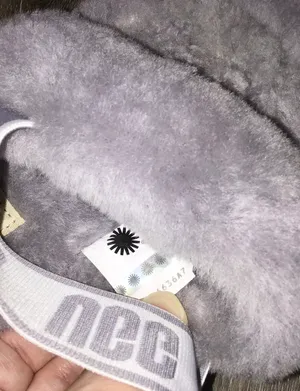 UGG oh yeah slides fuzzy wool Slippers 8 thumbnail 12