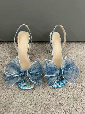 Fawn Pearl Bow Sandals thumbnail 2