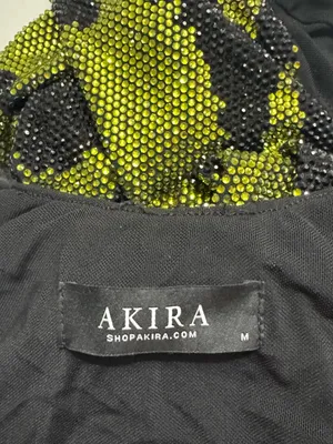 AKIRA Snakeskin Print sparkle gem luxury evening gown skit dress Medium thumbnail 10
