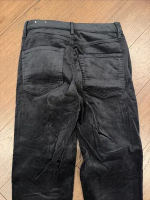 Loft Black Corduroy High Rise Skinny Jean Size 28/6 - C54-126 thumbnail 6