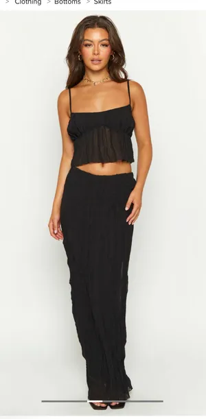 beginning boutique maxi skirt set thumbnail 2