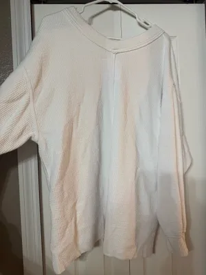 Aerie Textured Wonder V-Neck Sweater thumbnail 3