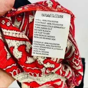 UO Staring At Stars Women’s Lightweight‎ Red Paisley Wide Leg Boho Pants Size 2 thumbnail 11
