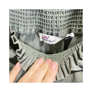 VINEYARD VINES‎ DRESS Madison Off The Shoulder Garment Dyed GREEN SIZE XS thumbnail 5