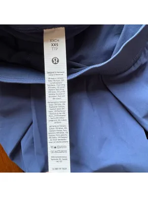 Lululemon Angled-Pleat High Rise Tennis Skirt Blue Twill Size XXS (2) NWT thumbnail 6