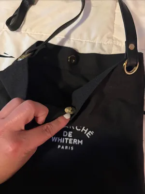 Black Canvas Bucket Bag thumbnail 3