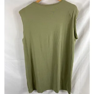 NWT 4TH & RECKLESS Gabriella Shoulder Pad Sleeveless T-shirt Dress In Sage Small thumbnail 6