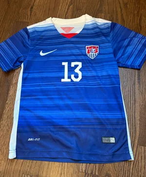 Nike USA Women’s Soccer Jersey Dri-Fit Morgan Alex 13 thumbnail 1