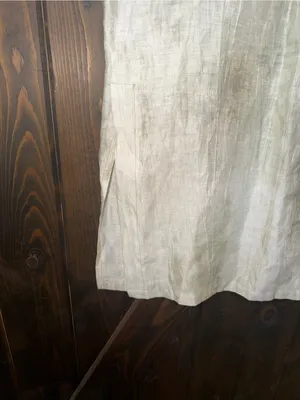 Acquamarine 100% Linen Made In Italy Midi Dress Lagenlook Artisan Chic‎ Sz 4 thumbnail 3
