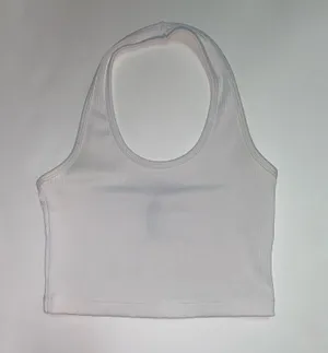 Divided H&M White Halter Top thumbnail 1