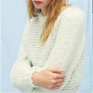 Aritzia Wilfred Le Fou Shimmy Sweater Ginger Mint Alpaca Wool Blend- Size Small thumbnail 3