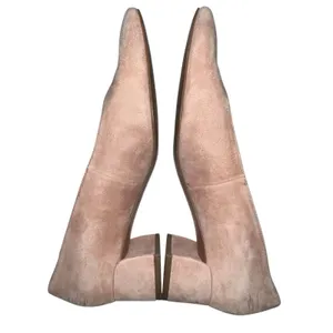 Franco Sarto Guliana Suede Leather Pumps Women's Size 6.5 Tan‎ Chunky Heel Shoes thumbnail 7