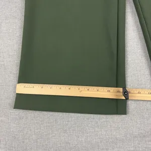 Joie Womens Size 2 Olive Green Wide Leg Crepe High Rise Dress Pants Trousers thumbnail 4