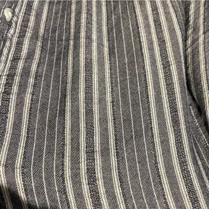Women’s American Eagle Outfitters Navy Striped‎ Tie Front Shirt thumbnail 2