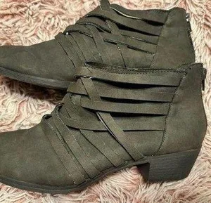 Brown booties Size 10 thumbnail 1