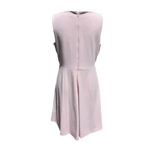 Ivanka Trump Women Blush Pink Sleeveless Fit & Flare Dress Rose Gold Buttons 10 thumbnail 4