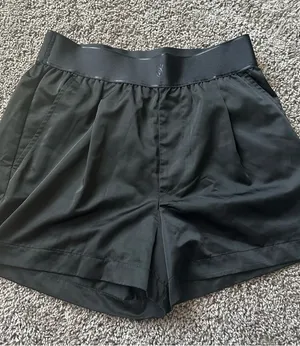 Victoria's Secret Black High-Waist Lounge Shorts thumbnail 1