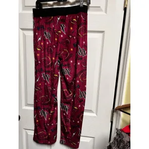 Harry Potter Gryffindor Pajama Pants Women's‎ M Sleepwear PJ Burgundy Print thumbnail 3