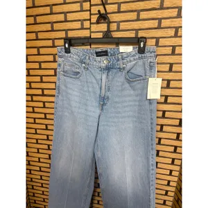 Free Assembly High‎ Rise Trouser Jeans Size 12 Blue thumbnail 3