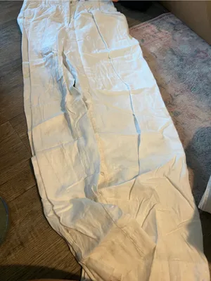 Abercrombie White Wide-Leg Women's Pants thumbnail 10