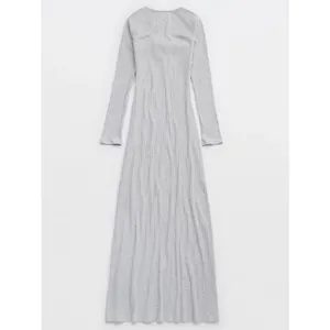 Aerie Gray Ribbed Knit Maxi Dress Sz.L thumbnail 5