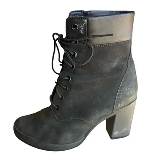 Timberland Women’s Heeled Lace Up Boots Size 7 Leather Very Nice thumbnail 1