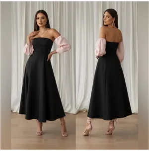 Gianni bini off the shoulder midi dress size 10 thumbnail 2