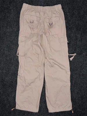 Aeropostale Parachute Cargo Pants Khaki Baggy Streetwear XS Y2K Gorpcore Strappy thumbnail 2