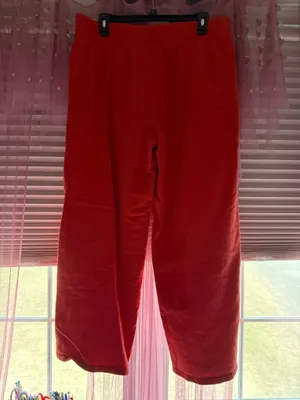 Orange Aerie Wide Leg Sweatpants thumbnail 2