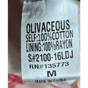 OLIVACEOUS Pink Tropical Toile Floral Tiered Mini Dress Cotton Tassel Boho Med. thumbnail 7