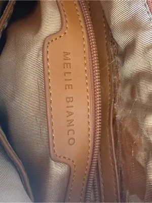 Melie Bianco Brigitte Handle Bag Carmel Vegan Leather Quiet Luxury thumbnail 7