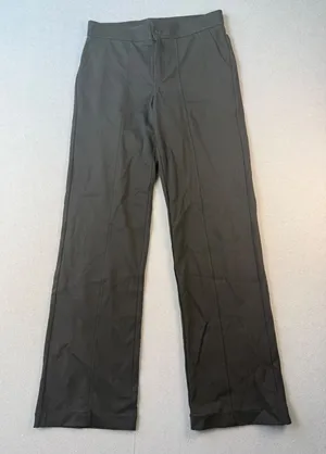 Athleta Black Wide Leg Seam Front Trousers Work Travel Pants Womens Size 6 thumbnail 1