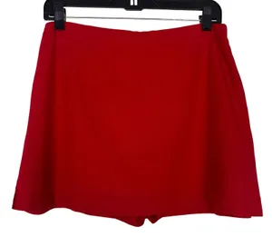 GAP Red Linen Blend Mini Skort Tomato Girl Summer Preppy Resortwear Size Small thumbnail 1