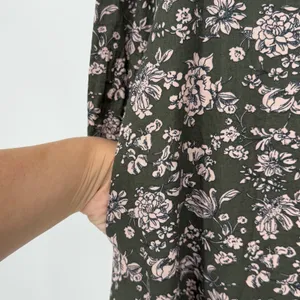 The Nines by Hatch Womens Green Floral Long Sleeve Tiered Maxi Dress Small‎ thumbnail 4