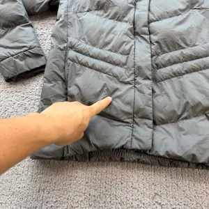 Columbia Womens Gray Quilted Hooded Puffer Jacket WL0880 Size S thumbnail 7